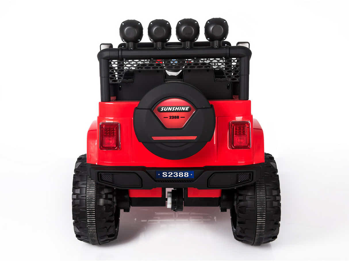 Kids Ride On Jeep Upgrade - Red