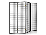 4-Panel Room Divider C M1 - Black