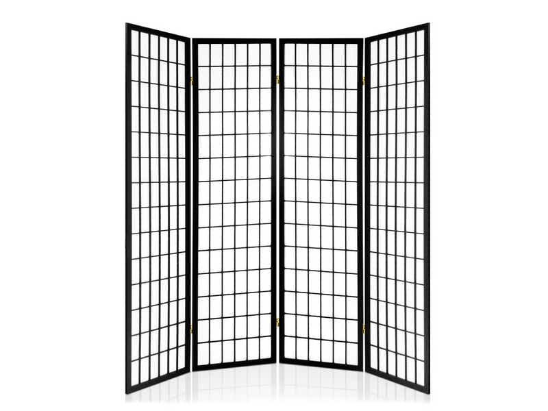 4-Panel Room Divider C M1 - Black