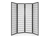 4-Panel Room Divider C M1 - Black