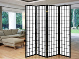4-Panel Room Divider C M1 - Black