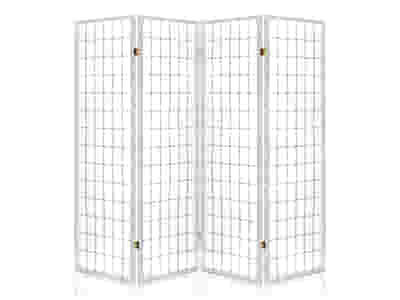 4-Panel Room Divider C M1 - White