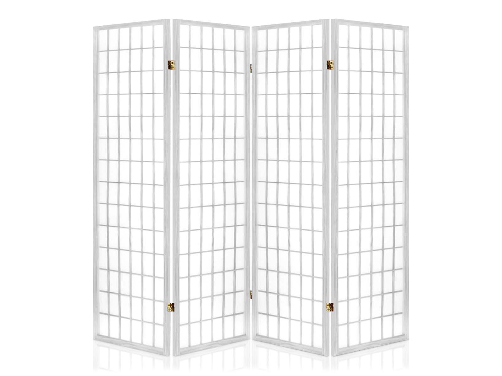 4-Panel Room Divider C M1 - White