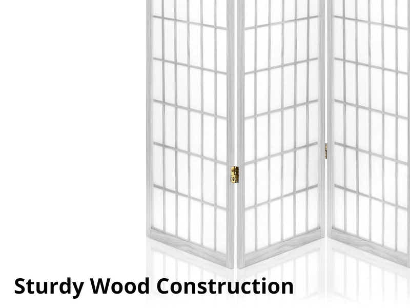 4-Panel Room Divider C M1 - White