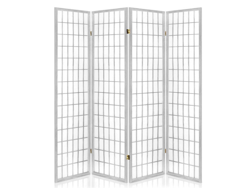 4-Panel Room Divider C M1 - White