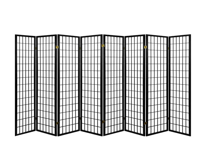 8-Panel Room Divider C M1 - Black