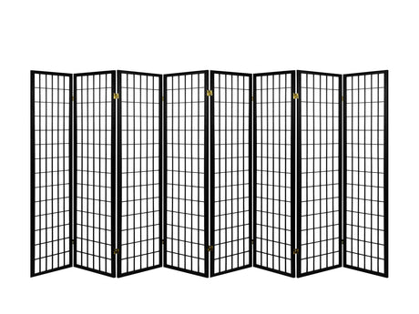 8-Panel Room Divider C M1 - Black