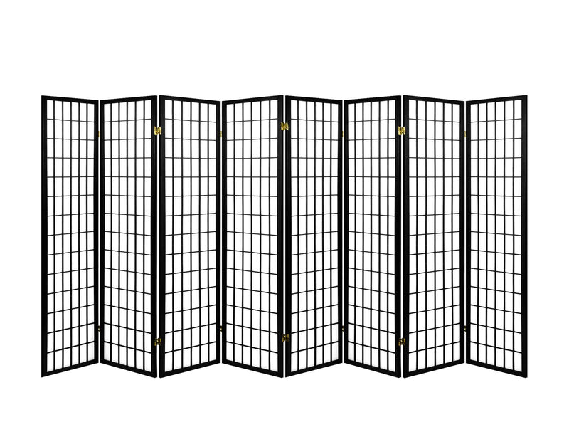 8-Panel Room Divider C M1 - Black