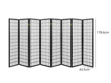 8-Panel Room Divider C M1 - Black