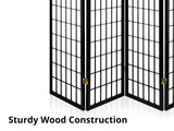 8-Panel Room Divider C M1 - Black