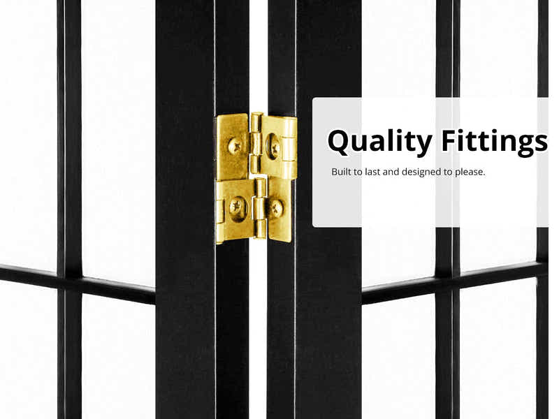 8-Panel Room Divider C M1 - Black