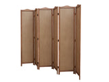 6-Panel Room Divider C M5 - Dark Brown
