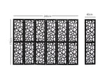 6-Panel Room Divider C M7 - Black