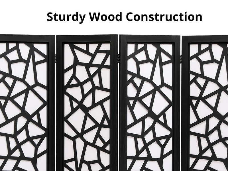 6-Panel Room Divider C M7 - Black