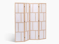 4-Panel Room Divider C M9 - Natural