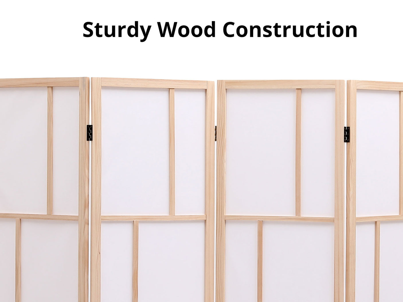 Room divider C M9 4panel Natural