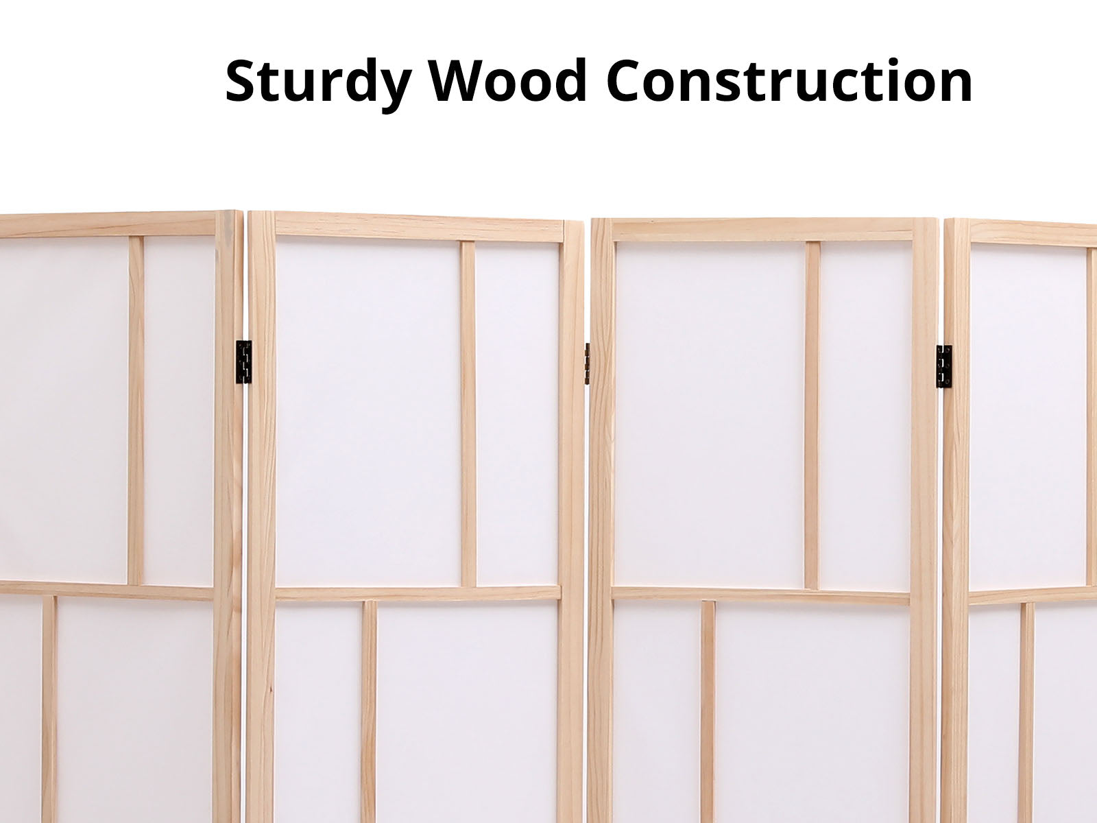 Room divider C M9 4panel Natural