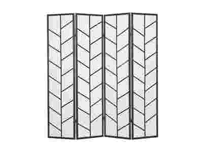 4-Panel Room Divider D P1 - Black