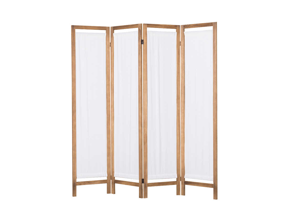 4-Panel Room Divider D S1 - Brown