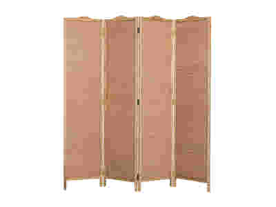 4-Panel Room Divider D S2 - Brown