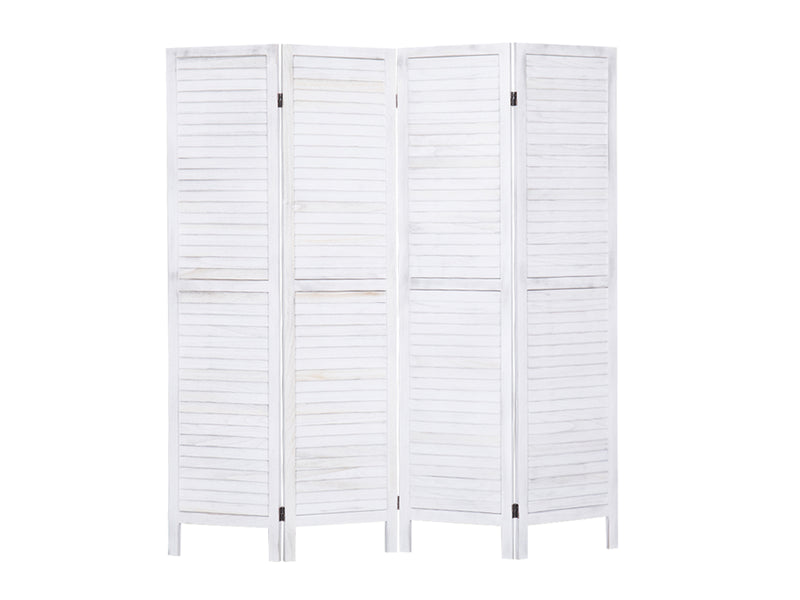 4-Panel Room Divider D S4 - White