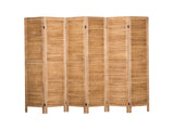 6-Panel Room Divider D S4 - Brown