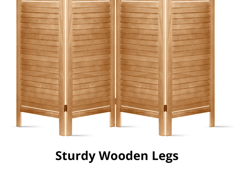 6-Panel Room Divider D S4 - Brown