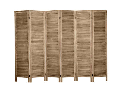 DS Room divider E BLINDS 6 panel Brown
