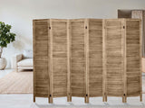 Room divider E BLINDS 6 panel Brown