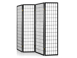 DS Room divider E P1 4 panel Black