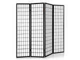 DS Room divider E P1 4 panel Black
