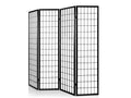 4-Panel Room Divider E P1 - Black