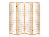 DS Room divider E P1 4 panel Natural