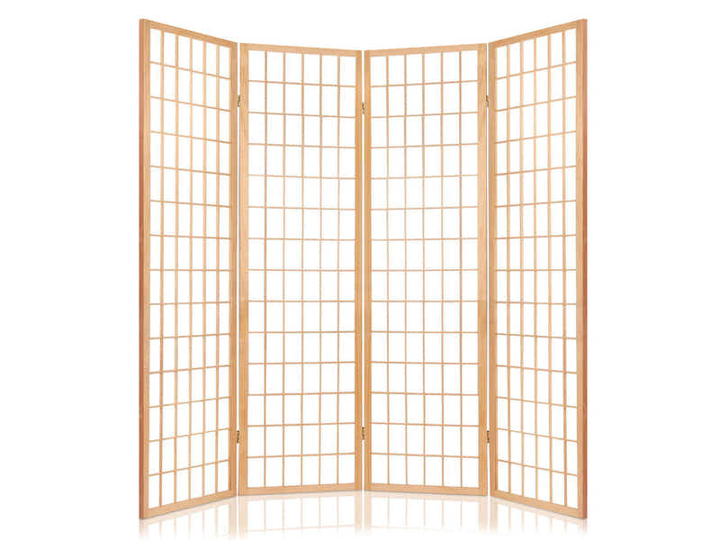DS Room divider E P1 4 panel Natural