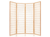 DS Room divider E P1 4 panel Natural