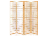 DS Room divider E P1 4 panel Natural