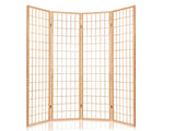 Room divider E P1 4 panel Natural