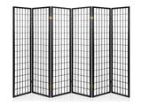 DS Room divider E P1 6 panel Black
