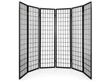 DS Room divider E P1 6 panel Black