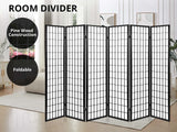 Room divider E P1 6 panel Black