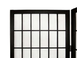 Room divider E P1 6 panel Black