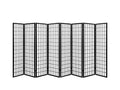 8-Panel Room Divider E P1 - Black