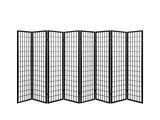 Room divider E P1 8 panel Black