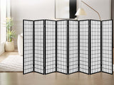 Room divider E P1 8 panel Black