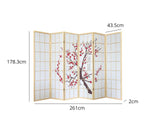 Room divider E P2 6 panel Natural