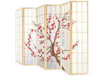 Room divider E P2 6 panel Natural