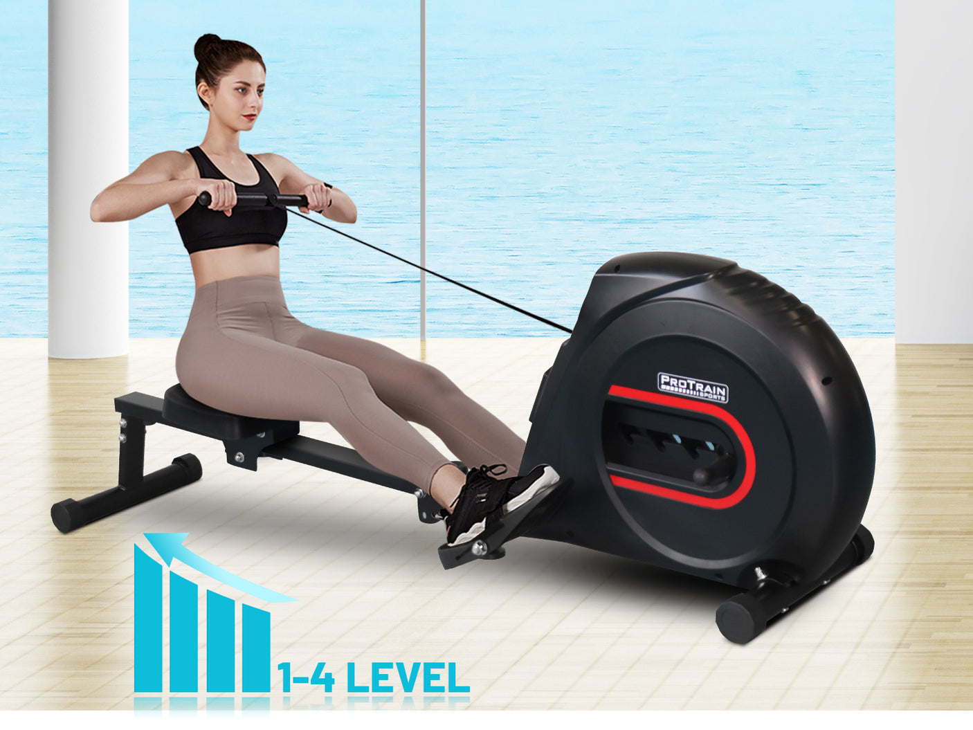Rowing Machine Elastic Rope System