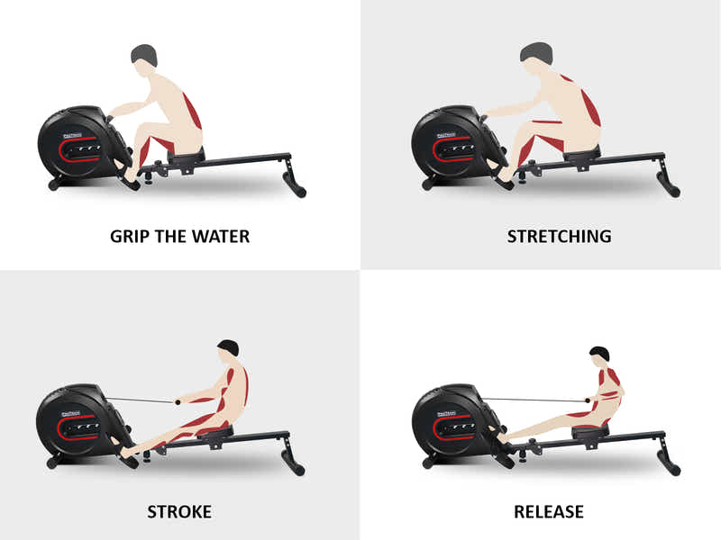 Rowing Machine Elastic Rope System