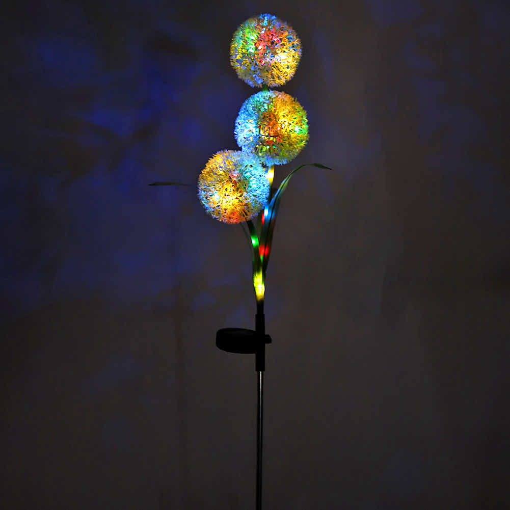 DS BS 2Pack Solar Outdoor Garden Color Changing/Warm White Light