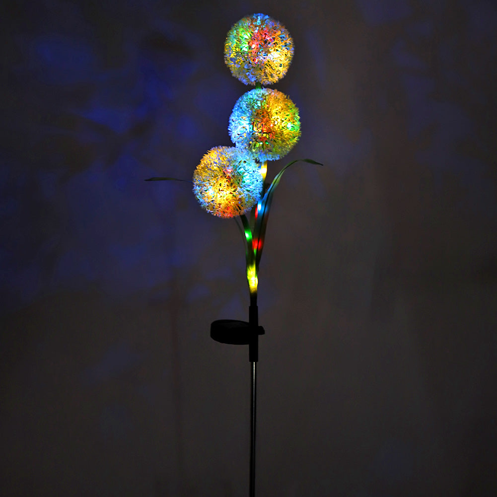 DS BS 2Pack Solar Outdoor Garden Color Changing/Warm White Light